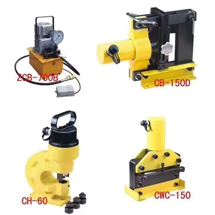 Portable Busbar Processor Machine Hydraulic Copper Cutting Bending Punching Tool